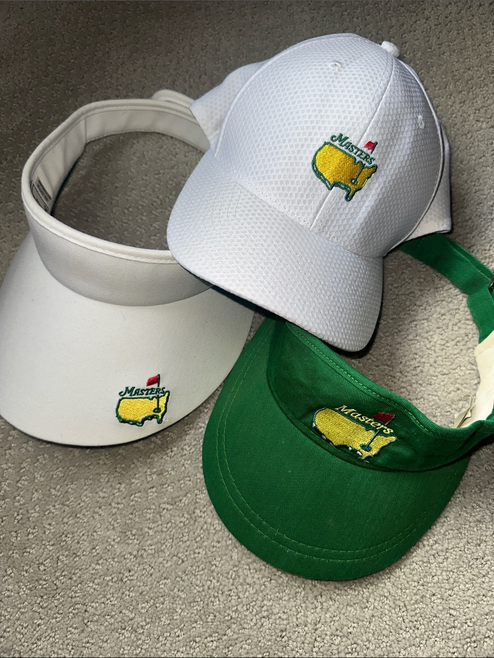 Masters Hats & Vintage Visor Trio - Golf Hats